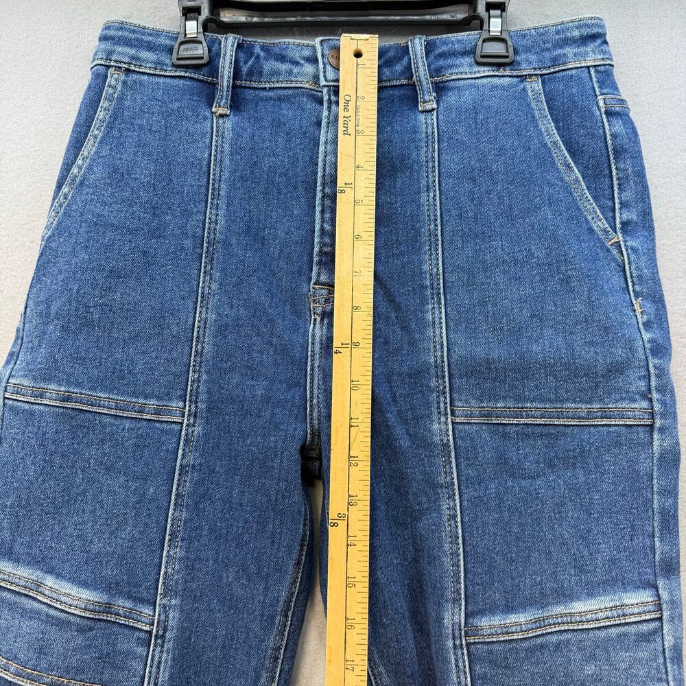 Risen Jeans Women's 13/31 Blue Patch Pocket Cargo Jeans EUC - Picture 12 of 14
